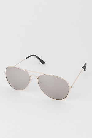 Mirrored Aviator Sunglasses
