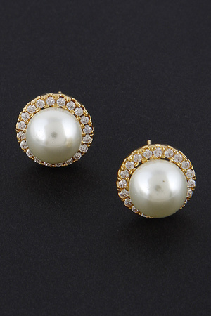 Pearl Rhinestone Earrings 9IBB3