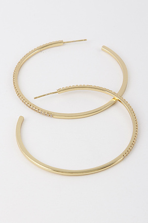 Cubic Zirconia Insert Earrings 9DAB2