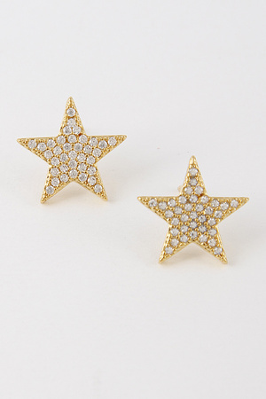 Star Rhinestone Stud Earrings 9EAC6