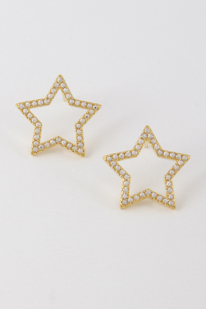 Star Rhinestone Stud Earrings 9EAC6