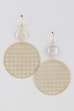 Pearl Intricate Pattern Earrings 9EBF5