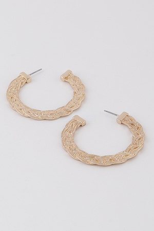 Braided Hoop Earrings
