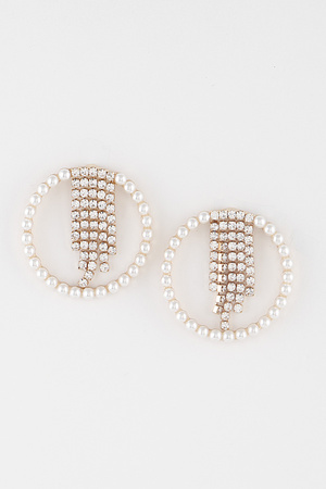Beaded Jewel Drop Earrings