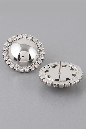Shiny Rhinestone Stud Earrings