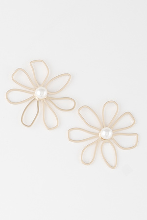 Delicate Flower Bead Earrings