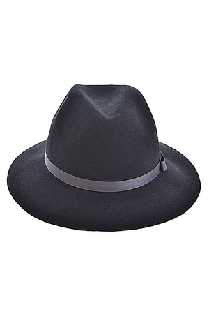 Ribbon Strap Simple Lined Fedora