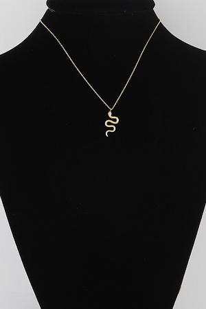 Small Snake Pendant Necklace