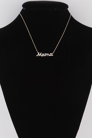 Jeweled Mama Necklace