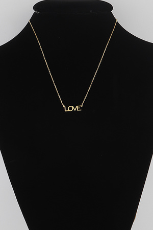Love Sign Pendant Necklace