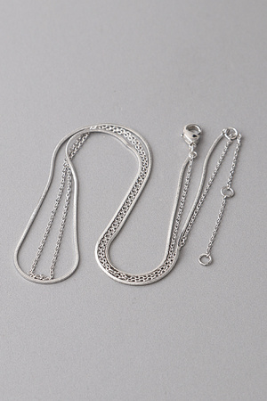 Double Layered Thin Chain Necklace