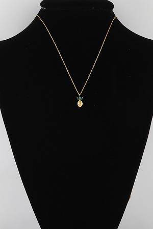 Tropical Pineapple Pendant Necklace