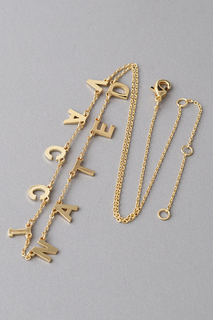 VACCINATED  Charm  Necklace