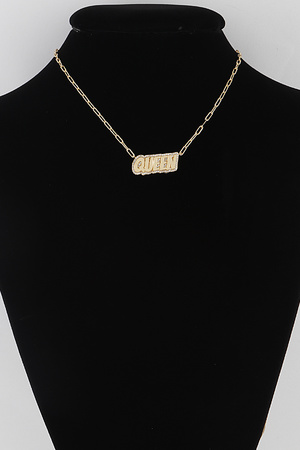 Jeweled Queen Chain Necklace
