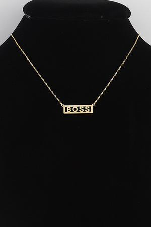 Boss Bar  Necklace