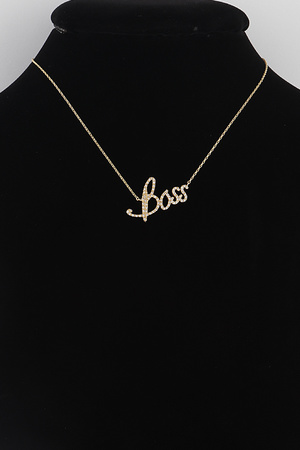 Jeweled Boss  Pendant  Necklace