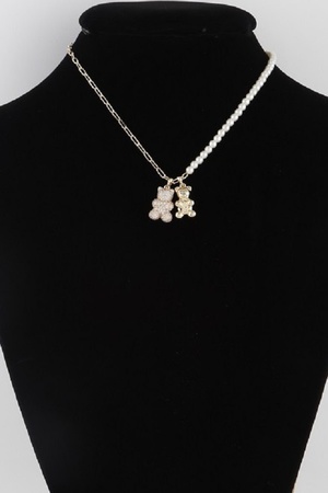 Double Bear Chain Necklace