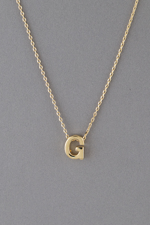 Simple Letter Pendant Necklace