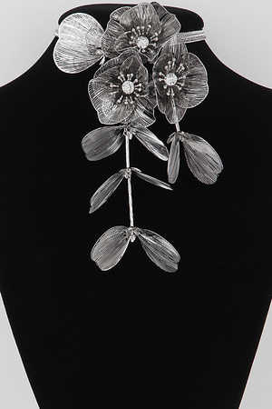 Modern Flower Cascade Necklace