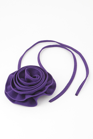 Spiral Rose Choker Necklace