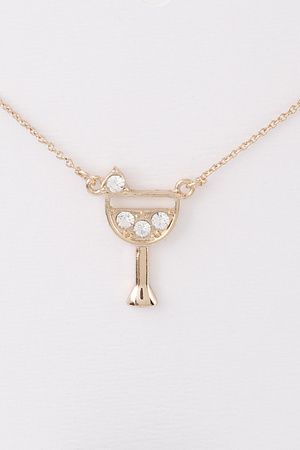 Jeweled Cocktail Pendant Necklace