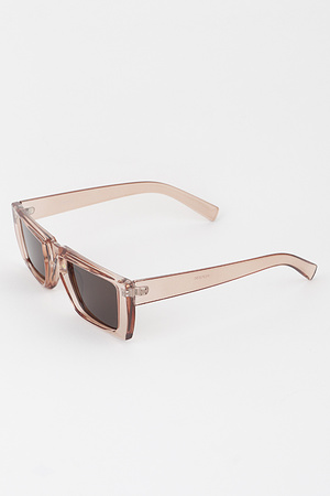Metal Frame Block Sunglasses