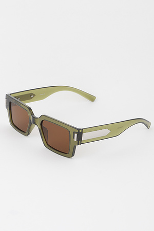 Straight Block Tinted Sunglasses