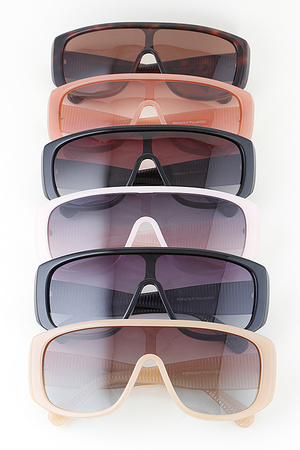 Polarized Gradient Shield Sunglasses