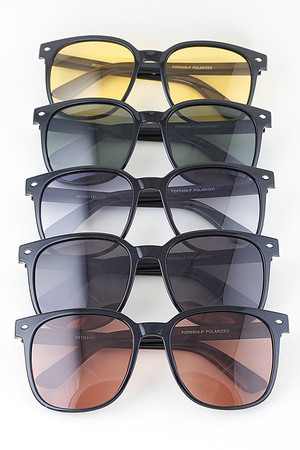Polarized Minimal Box Sunglasses