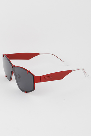 Modern Bright Clasp Sunglasses