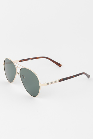 Classic Tinted Aviator Sunglasses