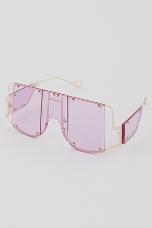 Translucent Voided Frame Sunglasses