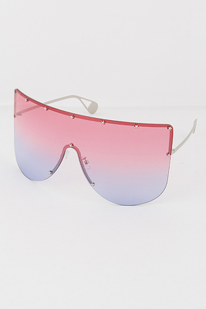 Star Studded Shield Sunglasses