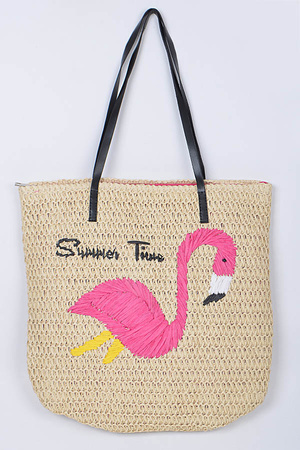Summer Time Flamingo Bag