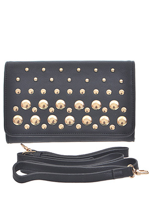 Golden Dome Studded Fashion Clutch