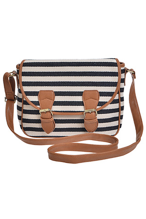 Striped Clutch Handbag