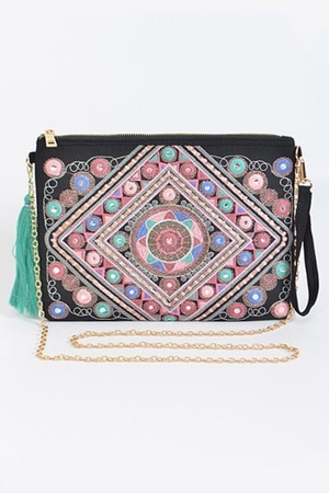 Indian Inspired Colorful Clutch.