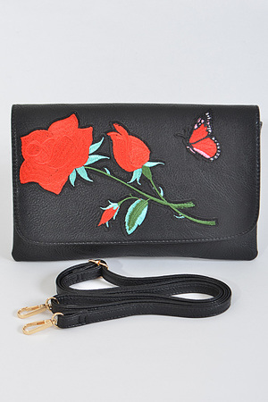 Enchanted Red Roses Clutch