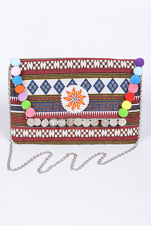 Aztec Colorful Trendy Clutch