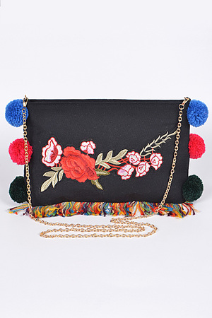 Red Rose Daily Clutch