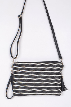 Daily & Simple Clutch With Tassel Detail
