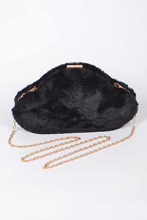 Car Inspired Faux Fur Clutch