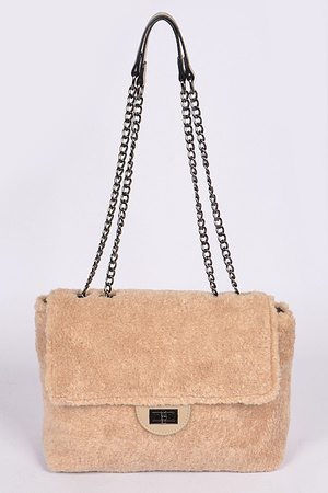 Faux Fur Clutch.