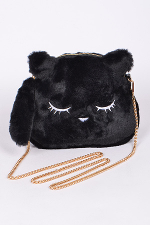 Faux Fur Bear Cub Handbag