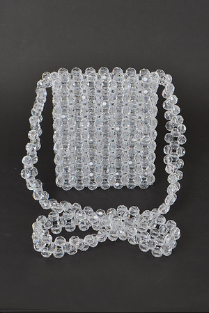 Translucent Acrylic Bead Linked Clutch