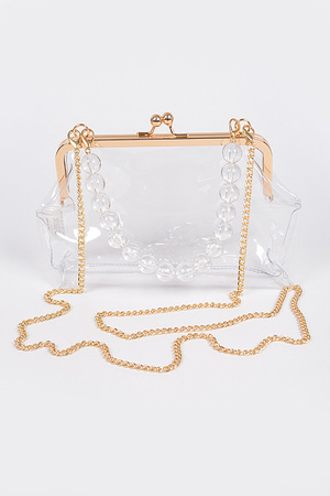 Vintage Clasp PVC Clutch.