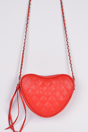Quilted Heart Clutch.