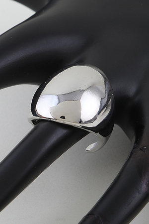 Polished Wide Band Statement Ring