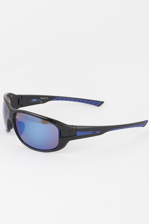 Modern Curved Polycarbonate Sunglasses