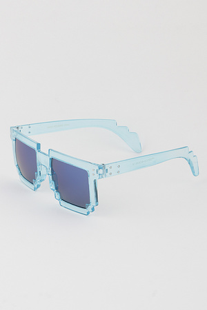 Straight Polycarbonate Block Sunglasses